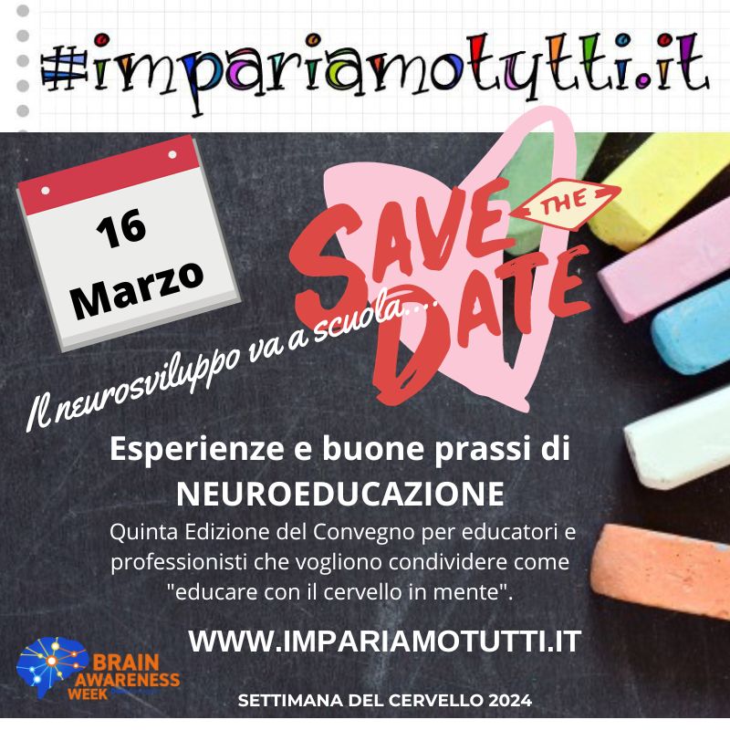 Save the date: #impariamotutti 2024 il 16 Marzo!